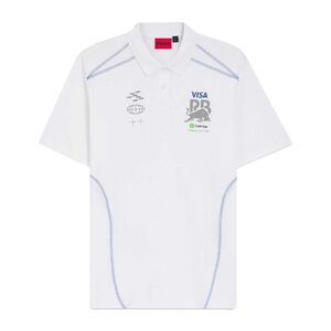 Hugo Mens Visa Cash App Racing Bulls F1 Polo Shirt / White